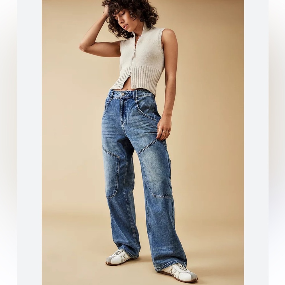 Urban Outfitters Blue Flare & Wide Leg Jeans